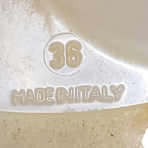 Chanel Camelia Rubber Flat Slingback Sandals SZ 36 Beige - Picture 15 of 16